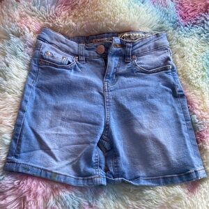 Indigo Rein Girls Bermuda Shorts Blue Denim Adjustable Waist Size 10 Medium Wash